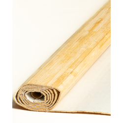 Natte Bambou Latte Coupée 20mm sur Tissu