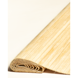 Natte Bambou Latte Droite 20mm sur Tissu