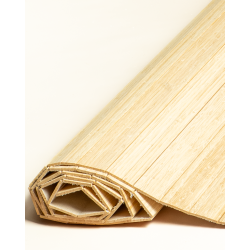 Natte Bambou Latte Droite 50mm sur Tissu