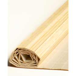 Natte Bambou Latte Droite 50mm sur Tissu