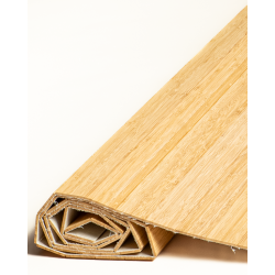 Natte Bambou Latte Droite Fumée 50mm sur Tissu