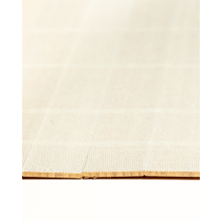 Natte Bambou Latte Droite Fumée 50mm sur Tissu