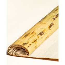 Tissage Bambou Vert Tigré Latte