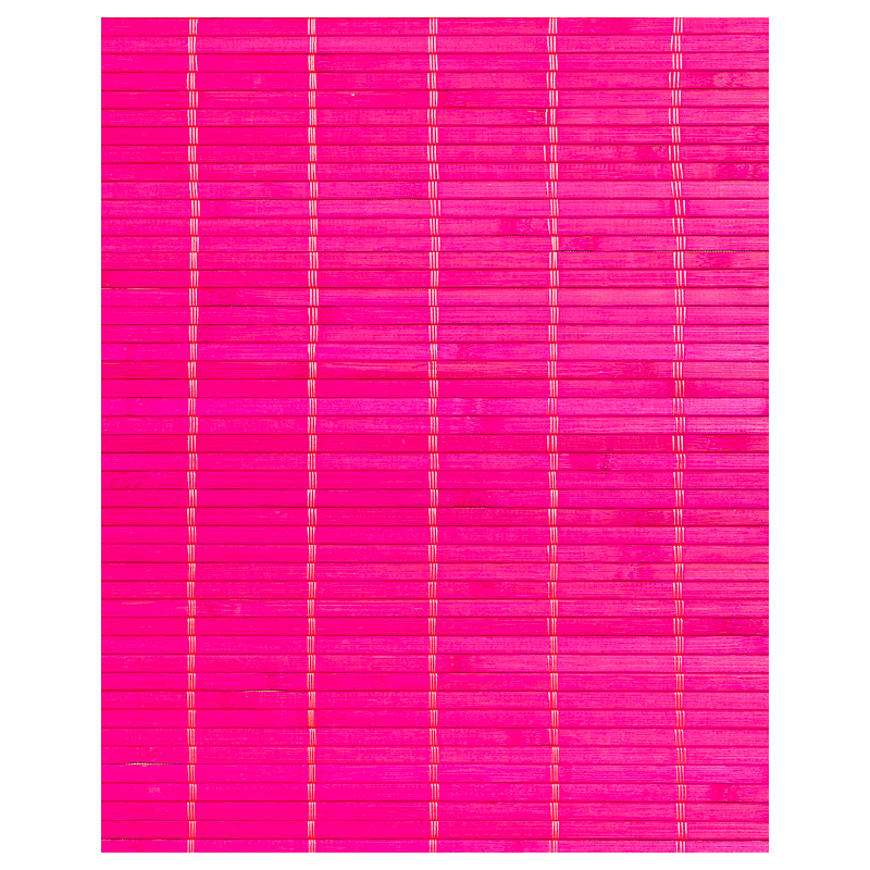Natte Bambou 7mm Fuschia sur Tissu 