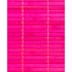 Natte Bambou 7mm Fuschia sur Tissu 