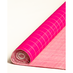 Natte Bambou 7mm Fuschia sur Tissu 