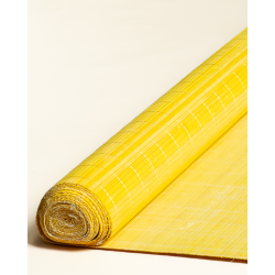 Natte Bambou 7mm Jaune sur Tissu 