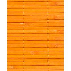 Natte Bambou 7mm Orange sur Tissu