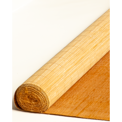 Tatami Bambou 4.5mm Fumé sur Tissu 