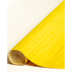 Tatami Bambou 4.5mm Jaune sur Tissu