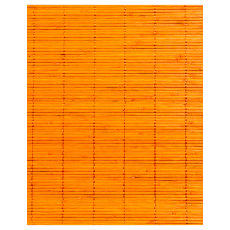 Tatami Bambou 4.5mm Orange sur Tissu