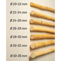 Rotin Naturel Poluet Blanc  1° Choix  Lavé Soufré