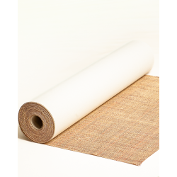 Natural & Sandalwood Two-Tone Raffia Wall Covering