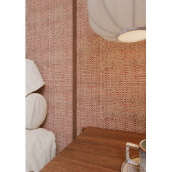Natural & Sandalwood Two-Tone Raffia Wall Covering