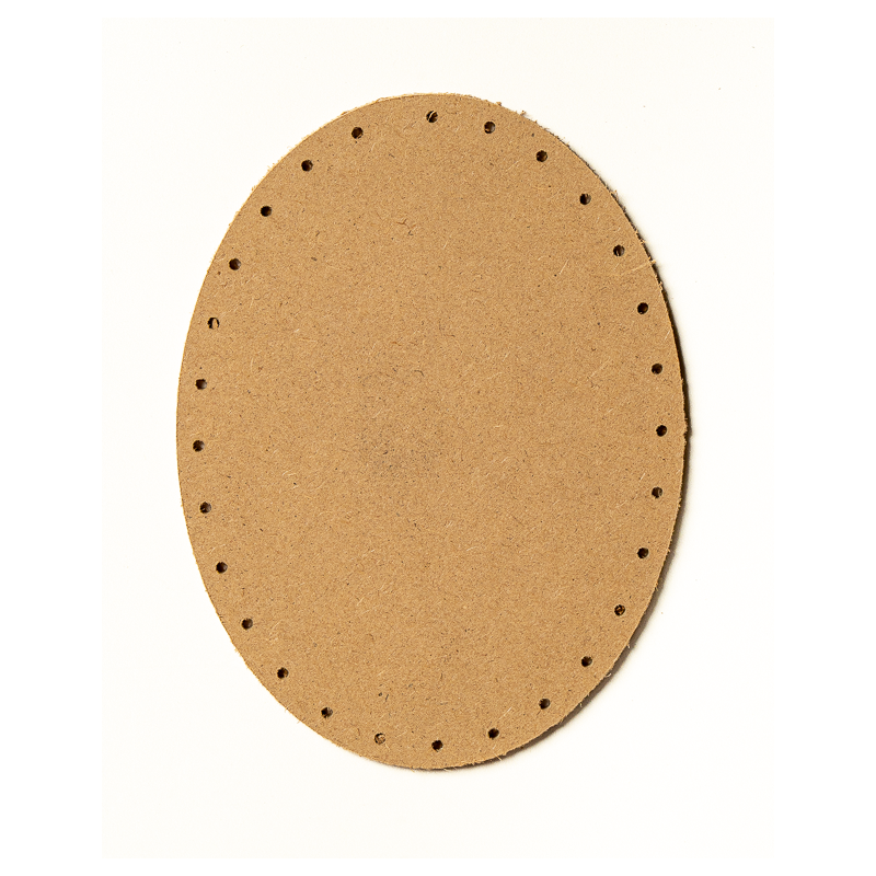 Plywood back oval