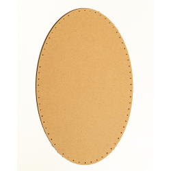 Plywood back oval