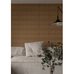 Revêtement Mural Raphia Bicolore Naturel et Cocotier