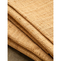 Tissage Raphia Bicolore Maille fine-Naturel & Ambre
