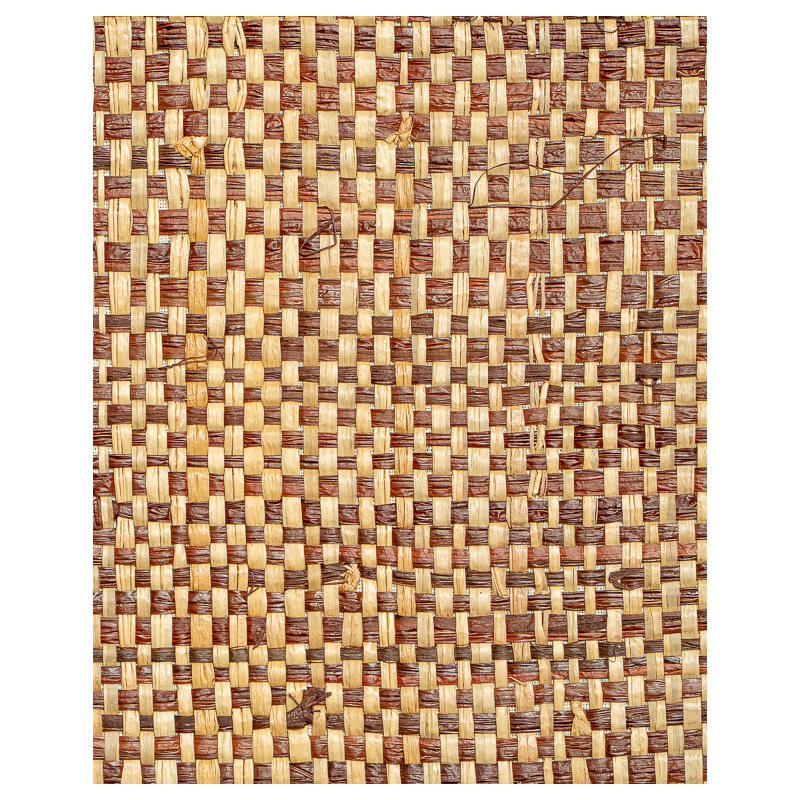 Tissage Raphia Bicolore Maille Fine-Naturel & Cocotier
