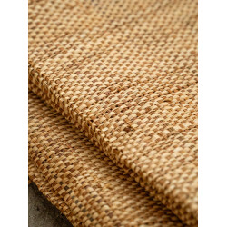 Tissage Raphia Bicolore Maille Fine-Naturel & Noisetier