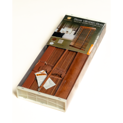 dark wild cherry Wood Blind slat 50mm 
