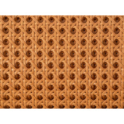 Cannage Francais Papier 1/2 Maille Caramel