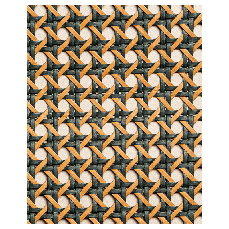 1/2 Mesh Paper Webbing Black and Caramel