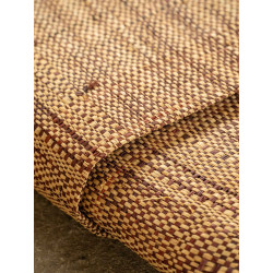 Tissage Raphia Bicolore Maille Fine-Naturel & Cocotier
