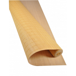 Bamboo mat 7mm Mustard color - Glued on textile - 180cmx500cm