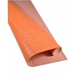 Bamboo mat 7mm Orange color - Glued on textile - 180cmx500cm