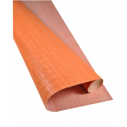 Natte Bambou 7mm Orange sur Tissu