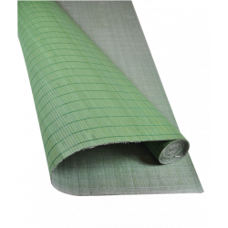 Bamboo mat 7mm Green color - Glued on textile 