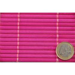 Tatami Bambou 4.5mm Fuschia sur Tissu 