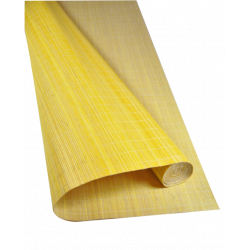 Tatami Bambou 4.5mm Jaune sur Tissu