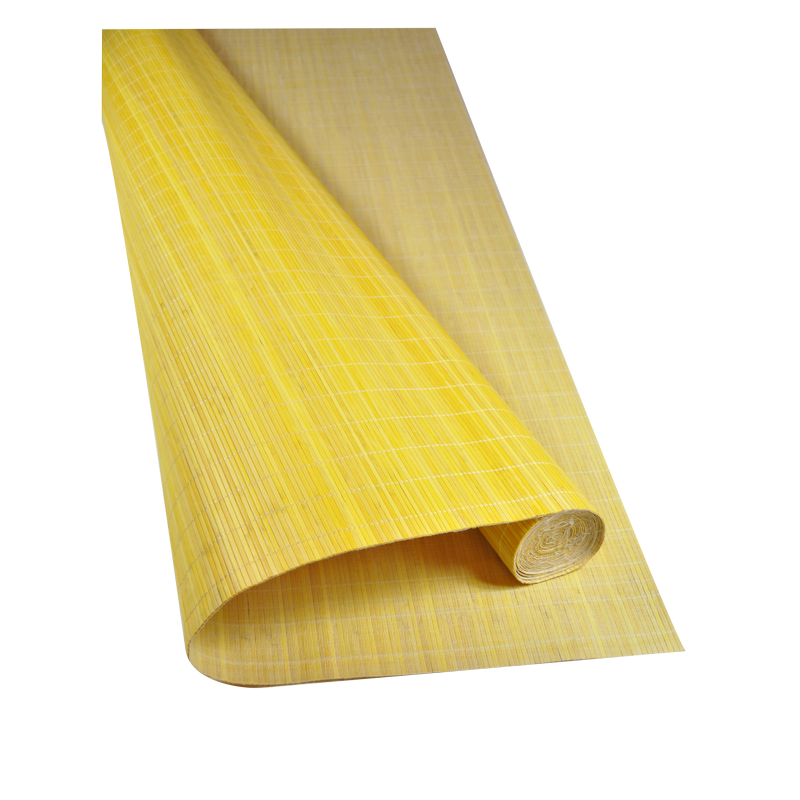 Tatami Bambou 4.5mm Jaune sur Tissu