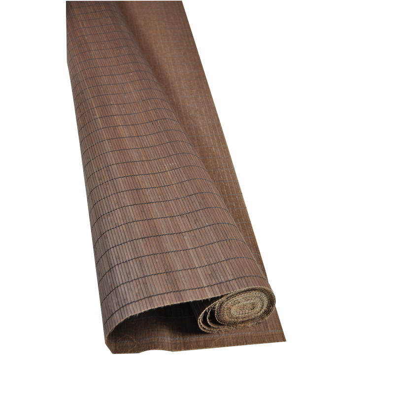 Wengé Tatami Bamboo mat 4.5 mm Glued on textile