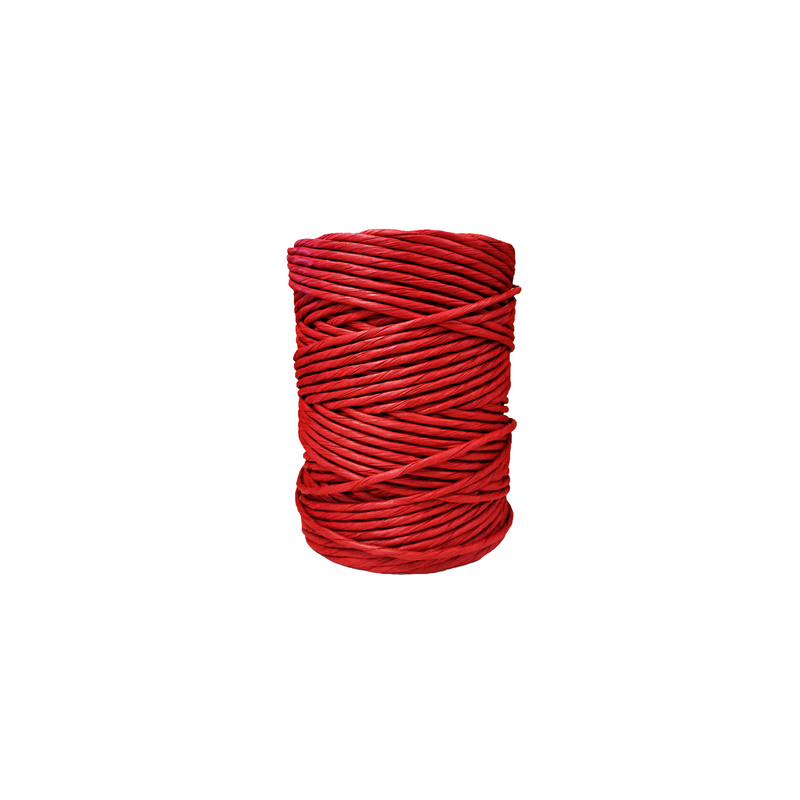 Red Paper Yarn  Ø 4.5-5mm