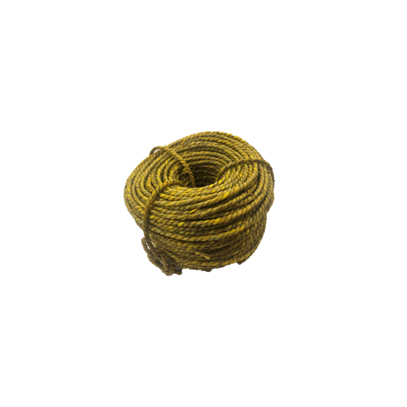 Cordon Végétal Torsadé Jaune 2.5/3mm 