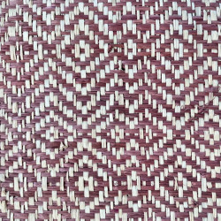 Raffia Rabane Langarana Bordeaux Diamond  width 120cm