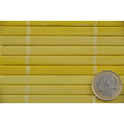Natte Bambou 7mm Jaune sur Tissu 