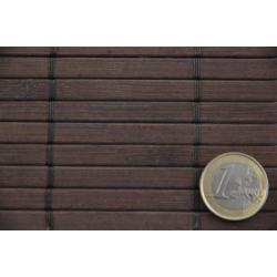 Natte Bambou 7mm Wenge sur Tissu 