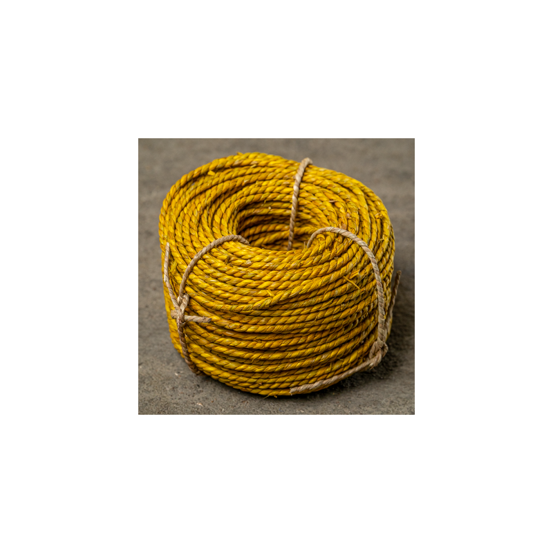 Cordon Végétal Torsadé Jaune 2.5/3mm 