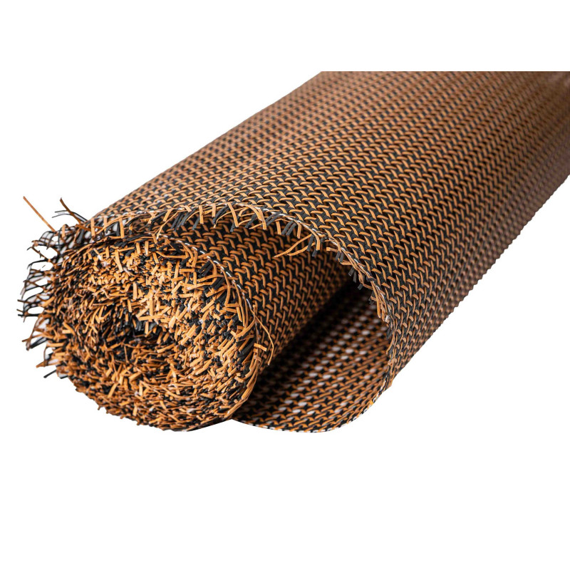 1/2 Mesh Paper Webbing Black and Caramel