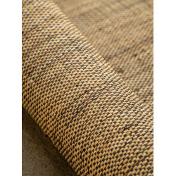 Tissage Raphia Bicolore Maille Fine-Naturel & Indigo