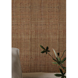 Tissage Raphia Bicolore Maille fine- Naturel & Santal