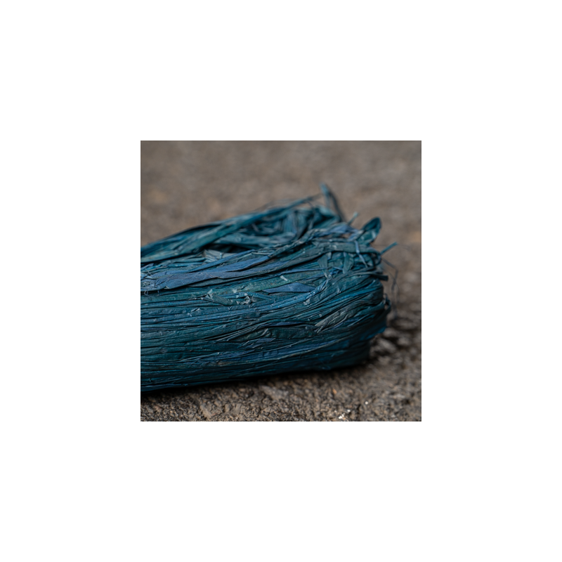 Blue raffia