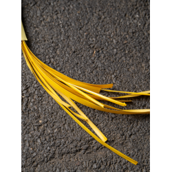 Paille de seigle jaune aplanie