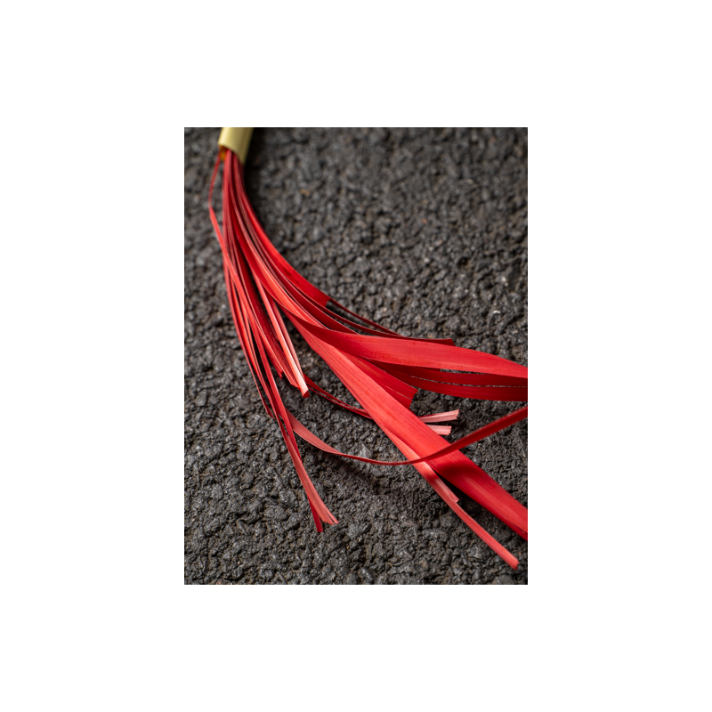 Paille de seigle rouge aplanie