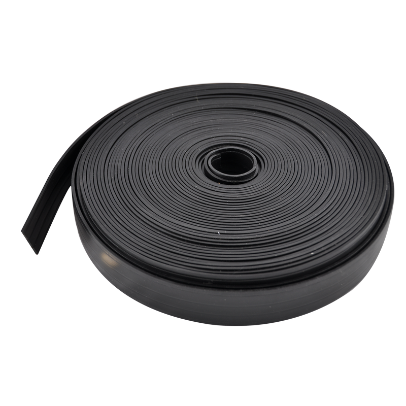 Rubber strap reinforced with steel wire