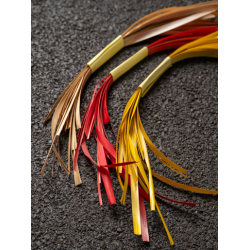 Paille de seigle jaune aplanie